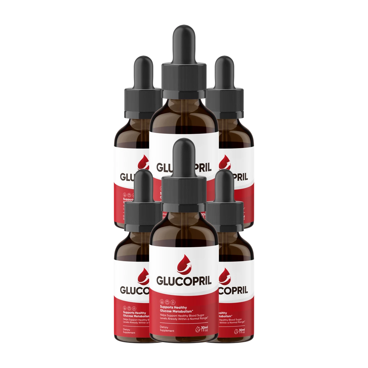 GlucoPril  6 Bottle Package - Best Value Weight Loss Formula